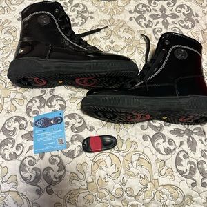 Olang black patent leather ankle boots size 38 ( new condition)